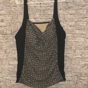 Ava and Viv plus bandeau tankini top